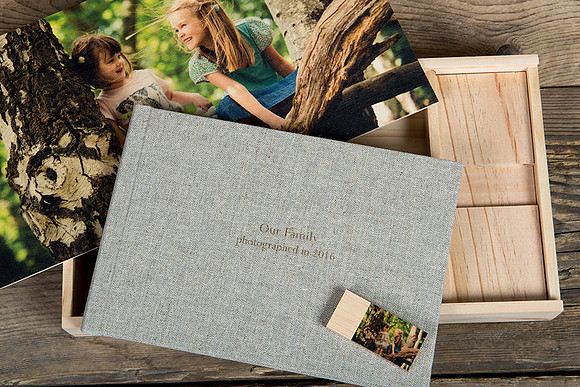 Wooden USB Album Box